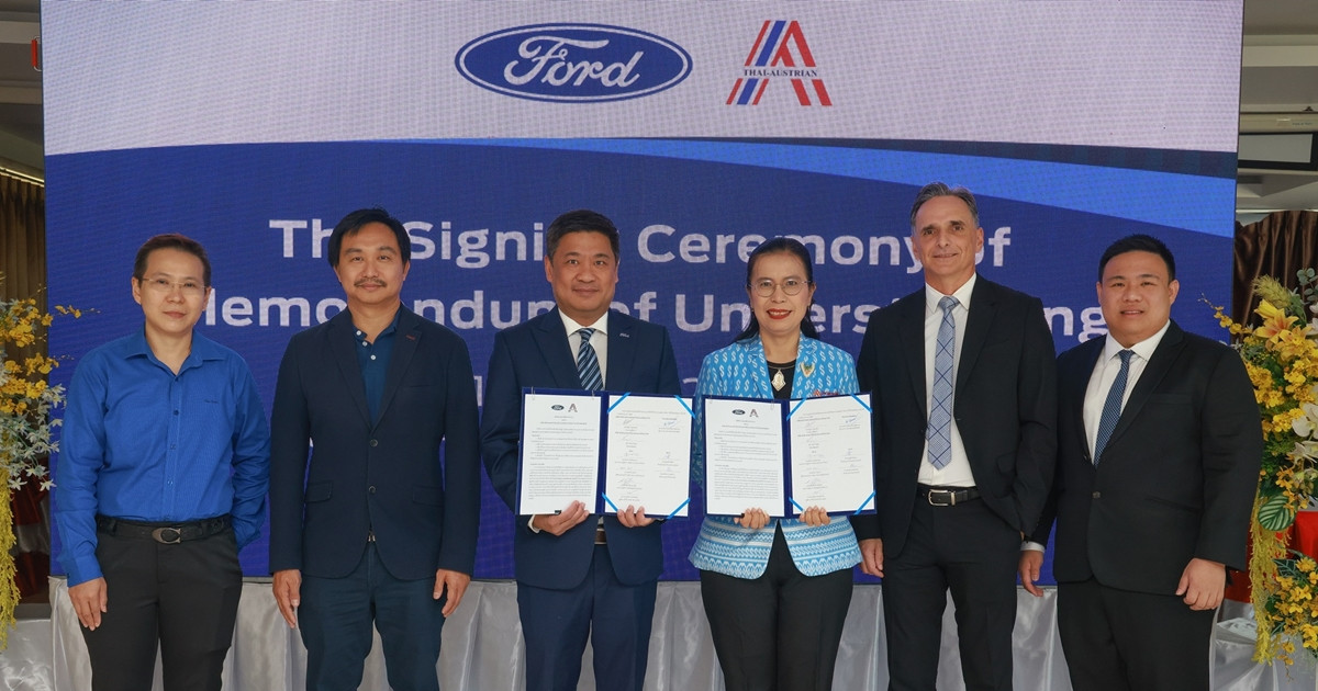 ฟอร์ด สานต่อโครงการ “เปลี่ยนความรู้...สู่อาชีพ” รุ่นที่ 6 มอบทุนการศึกษาพัฒนาศักยภาพภาคอุตสาหกรรมยานยนต์ไทยอย่างต่อเนื่อง