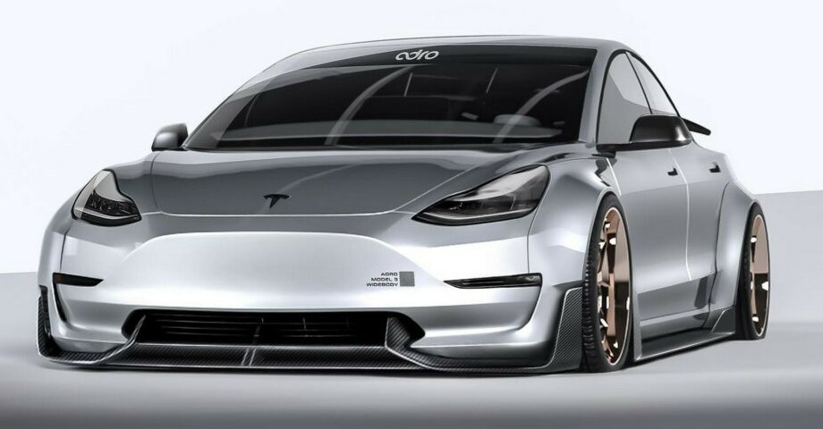 รถไฟฟ้า Tesla Model 3 จัดทรงใหม่ Adro