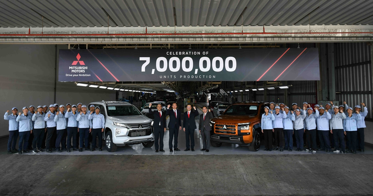 มิตซูบิชิ มอเตอร์ส ประเทศไทย เฉลิมฉลองการผลิตรถยนต์ครบ 7 ล้านคัน ตอกย้ำความเป็นผู้นำด้านนวัตกรรมยานยนต์