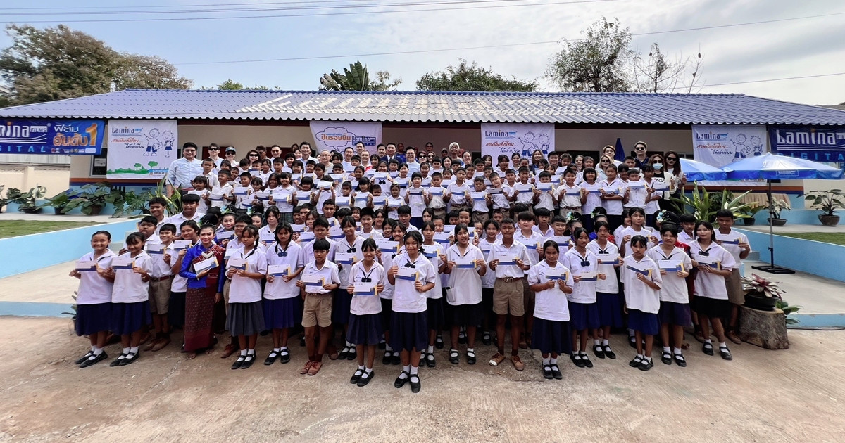 “ลามิน่า” สานฝัน...สร้างโอกาสทางการศึกษาให้เด็กไทยในถิ่นทุรกันดาร ส่งมอบอาคารเรียนหลังใหม่ ต่อเนื่องเป็นปีที่ 23