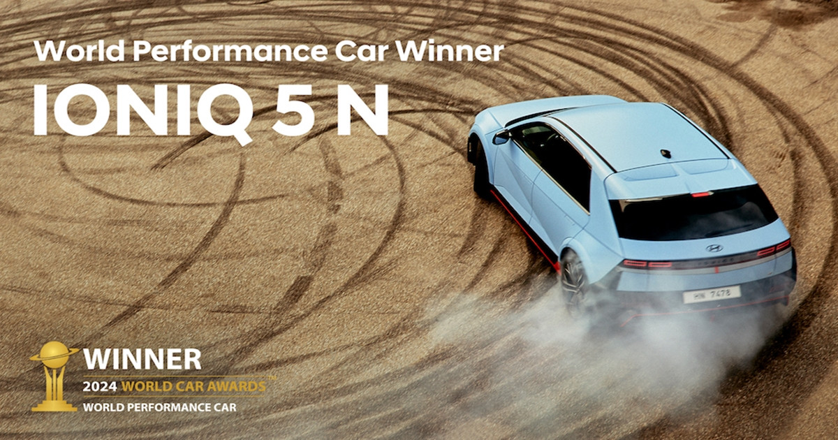 IONIQ 5 N คว้ารางวัลรถยนต์สมรรถนะสูงยอดเยี่ยมแห่งปี 2024 World Performance Car Award