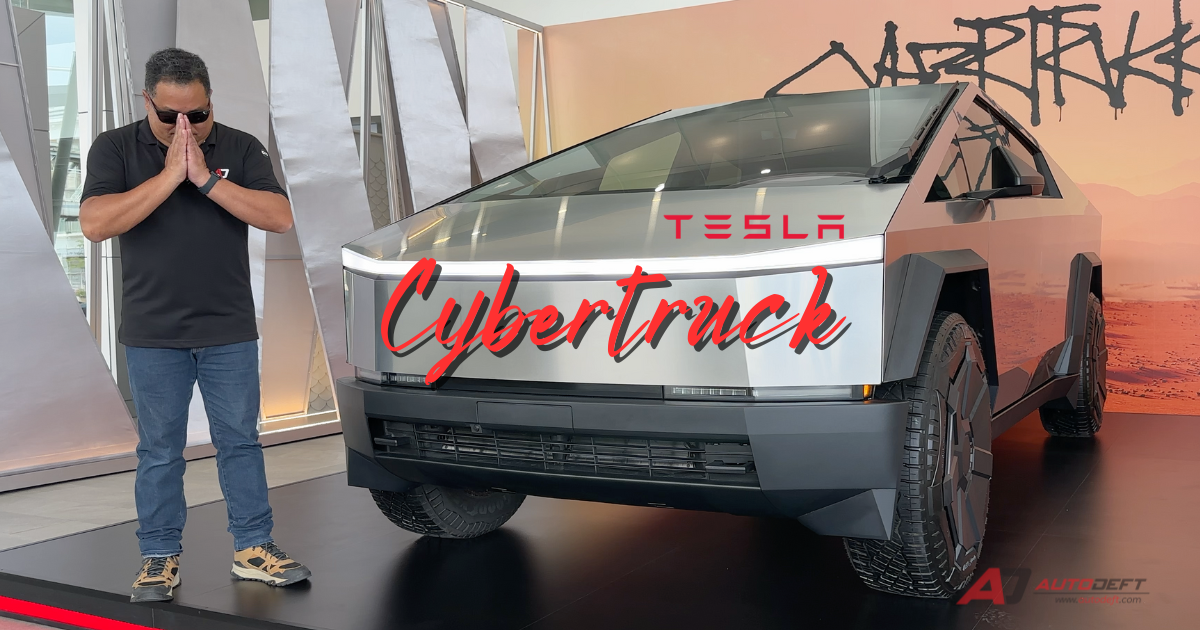 คลิปพาชมรอบคัน Tesla Cybertruck รถกระบะไฟฟ้าชื่อลือชา ให้ชม ไม่มีขาย ดูข้างในไม่ได้ ดูข้างนอกอย่างเดียว