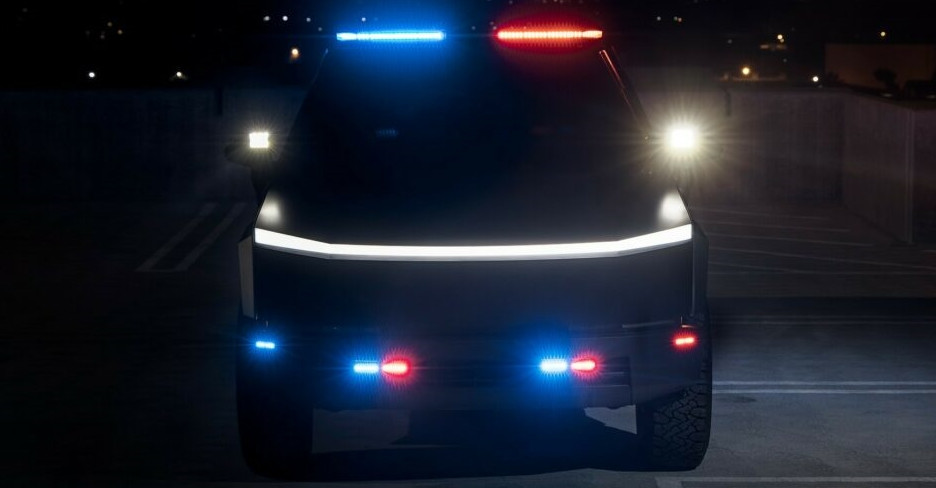 รถตำรวจไฟฟ้า Tesla Cybertruck โดย UP.FIT