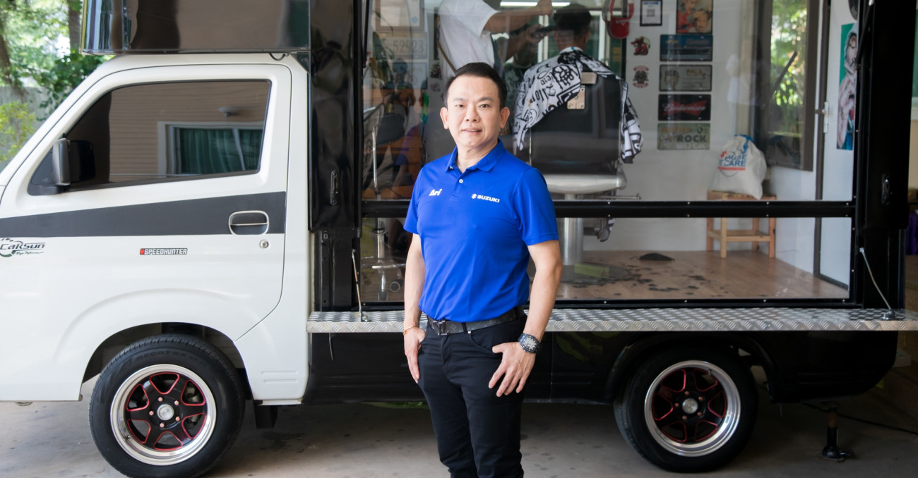 SUZUKI CARRY “รถส่งความสุข” ปีที่ 3 ยกขบวน Suzuki Carry Barber Truck ส่งความสุข