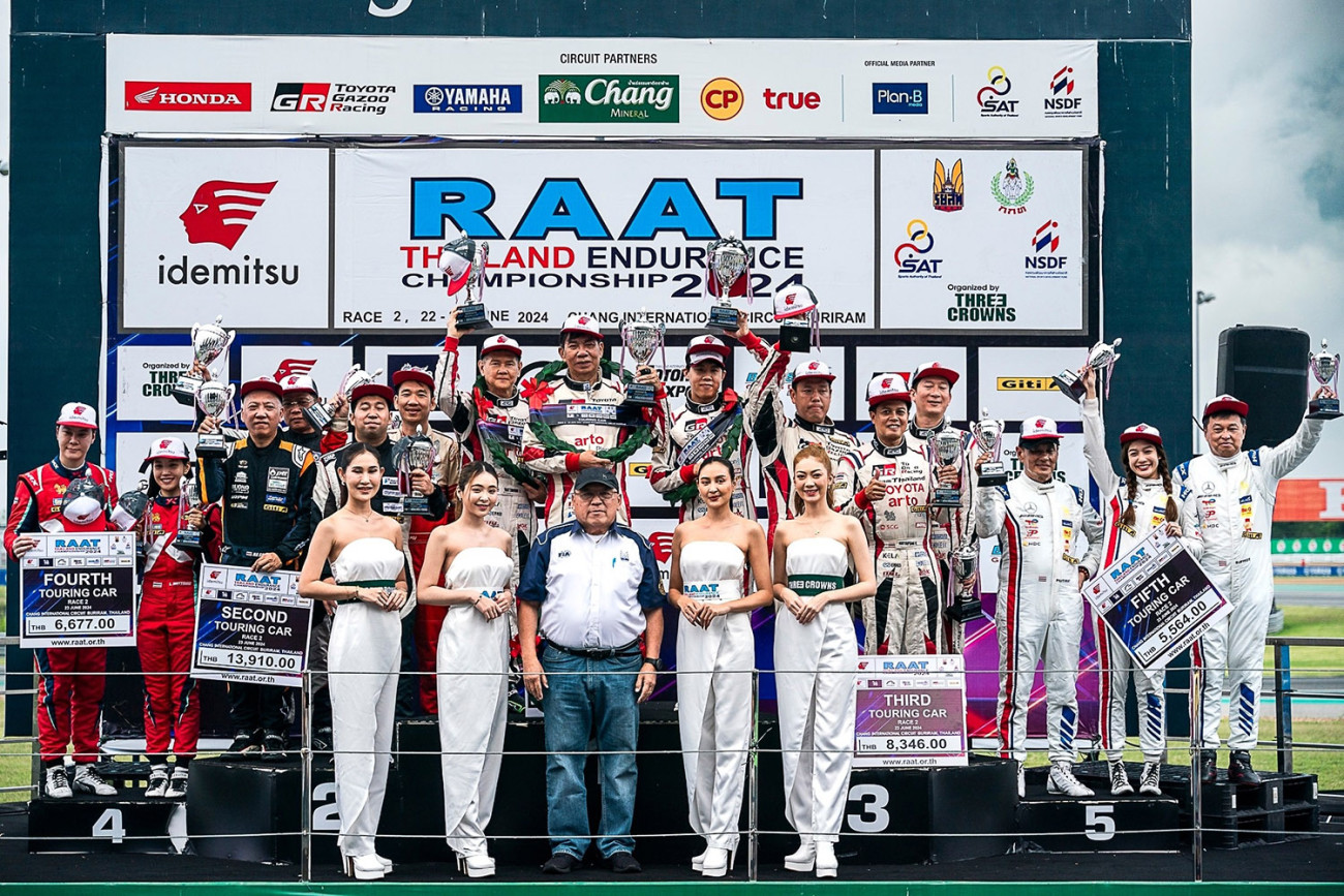 แมดคาว บู๊พลิกเกมพาทีม TOYOTA GAZOO Racing Thailand ครองแชมป์ RAAT 2024 สนาม 2 บุรีรัมย์สำเร็จ