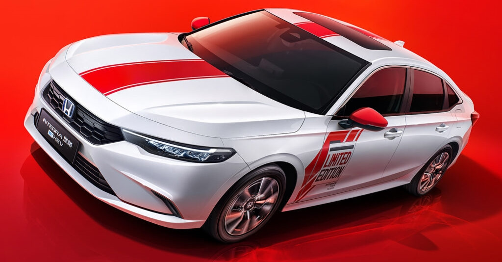 Honda Integra Anniversary Special Limited Edition ใหม่ในจีน ตกแต่งลวดลายสปอร์ต