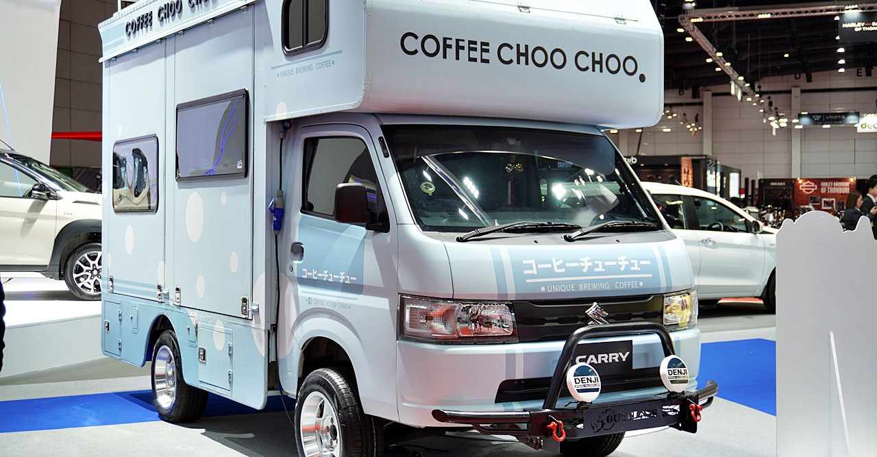 พาชม รถบ้าน + ร้านกาแฟเคลื่อนที่ พื้นฐานจาก SUZUKI CARRY พร้อมราคาค่าตัว ที่งาน Big Motor Sale 2024