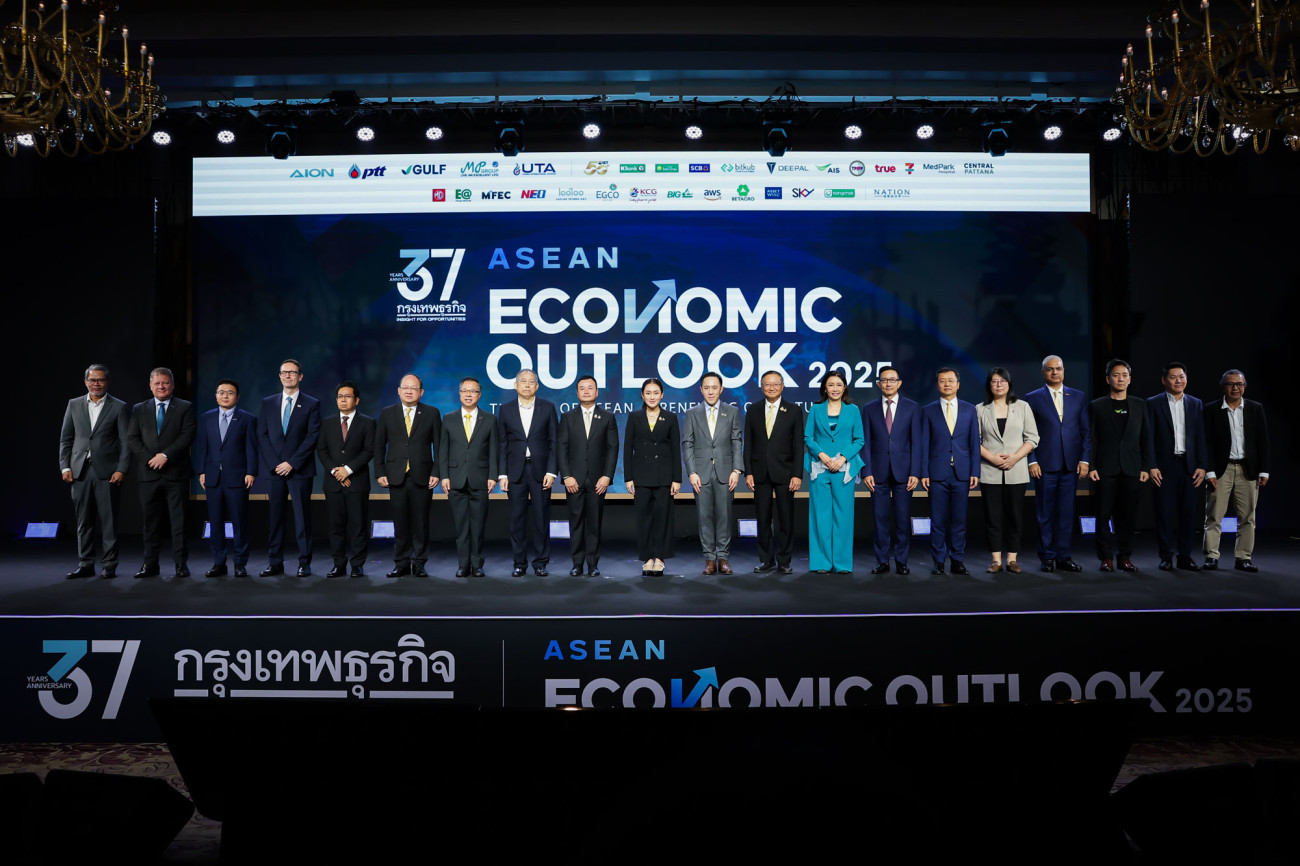 โอเชียน หม่า ประธานกรรมการบริหาร AION Thailand ร่วมแสดงวิสัยทัศน์  ในงาน ASEAN Economic Outlook 2025