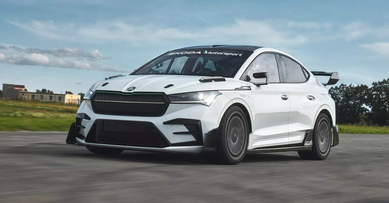 Skoda Enyaq RS Race Concept รถไฟฟ้าต้นแบบเพื่อการแข่งขัน