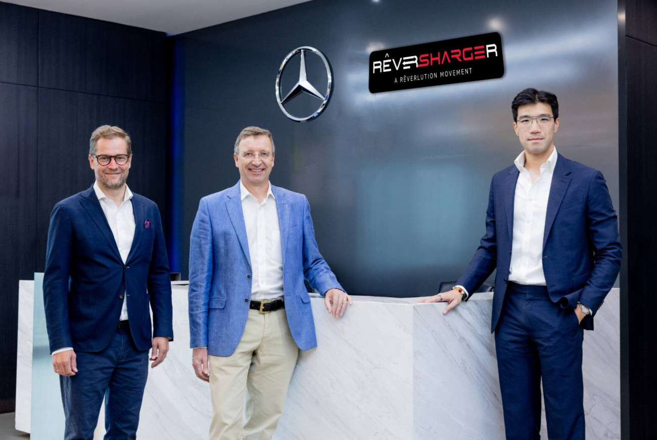 RÊVERSHARGER จับมือ Mercedes-Benz ขยายเครือข่ายสถานีชาร์จรถ EV มอบดีลสุดพิเศษชาร์จ DC พลังแรงสูงฟรี 1 ปีเต็ม! ไม่จำกัดครั้ง ทุกสถานีทั่วประเทศ