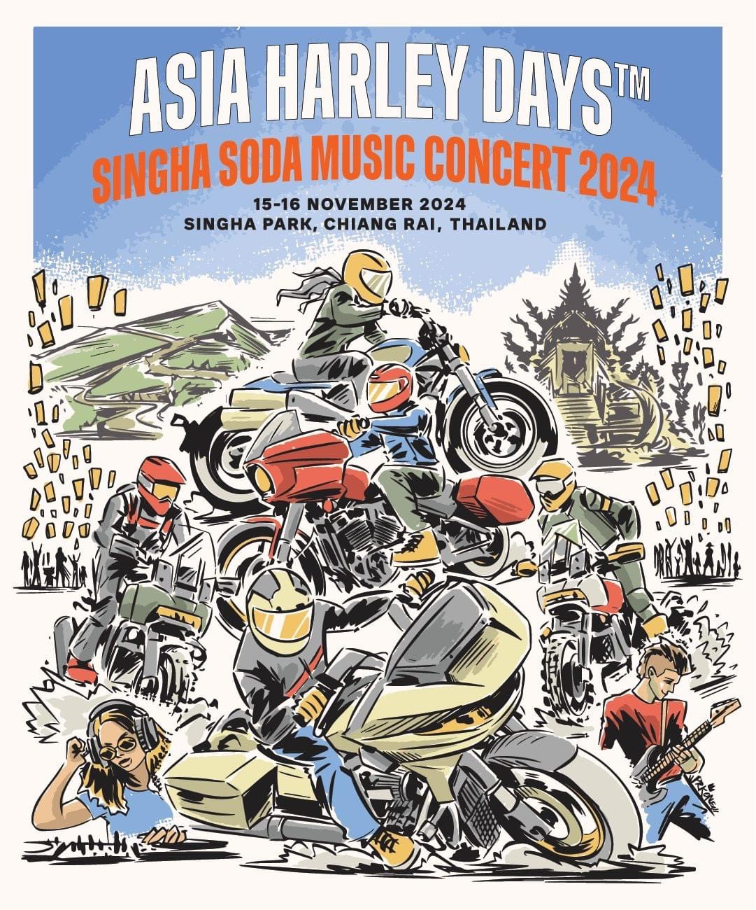 Harley-Davidson® และ SINGHA® SODA MUSIC CONCERT 2024 ผนึกกำลังระเบิดความมันส์ครั้งยิ่งใหญ่ ในงานเทศกาล Asia Harley DayTM ครั้งที่ 3 ณ สิงห์ปาร์ค