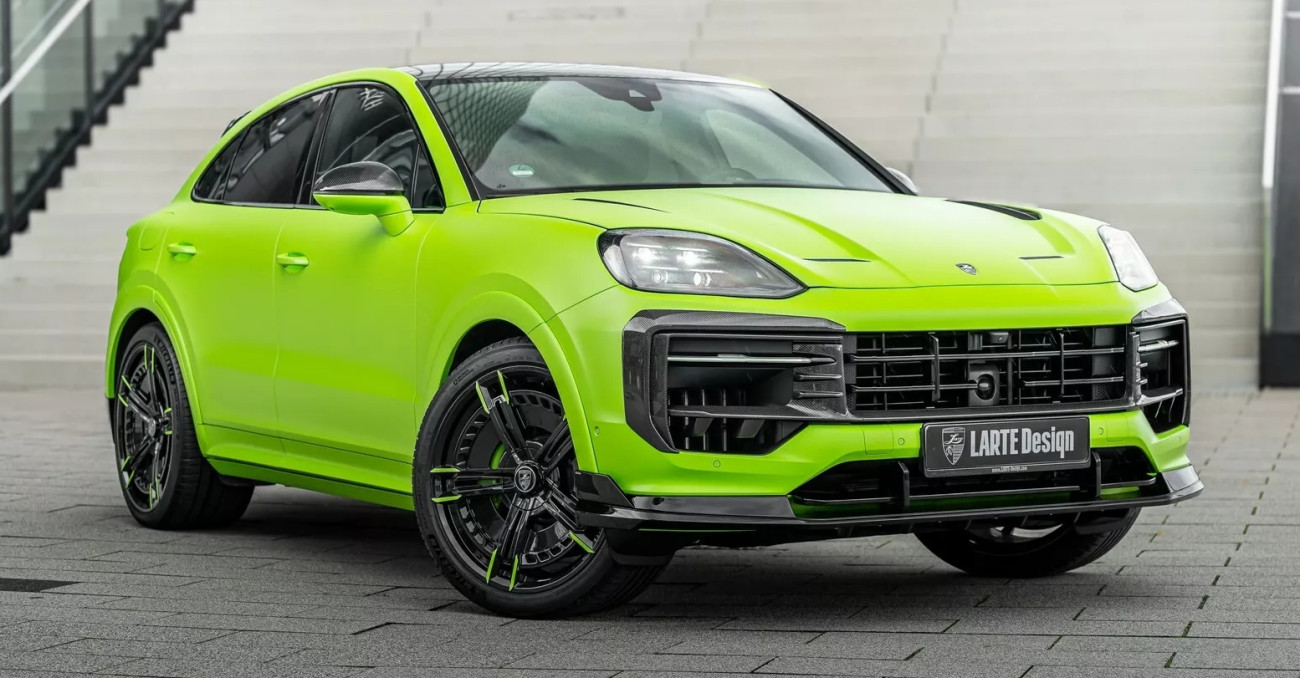 Porsche Cayenne Coupe ตกแต่งใหม่สไตล์ Hulk เขียวสดใส โดย Larte