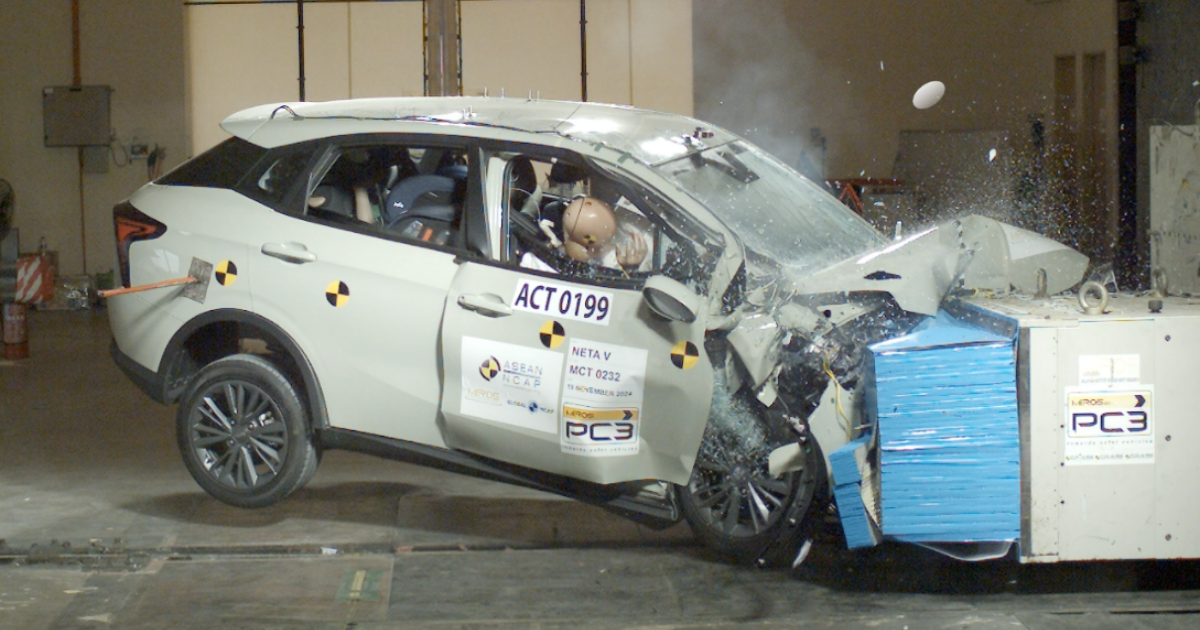 ไอ๊หยา...Neta V รับเรทติ้งความปลอดภัยระดับ 0 ดาว จากการทดสอบการชนของ ASEAN NCAP