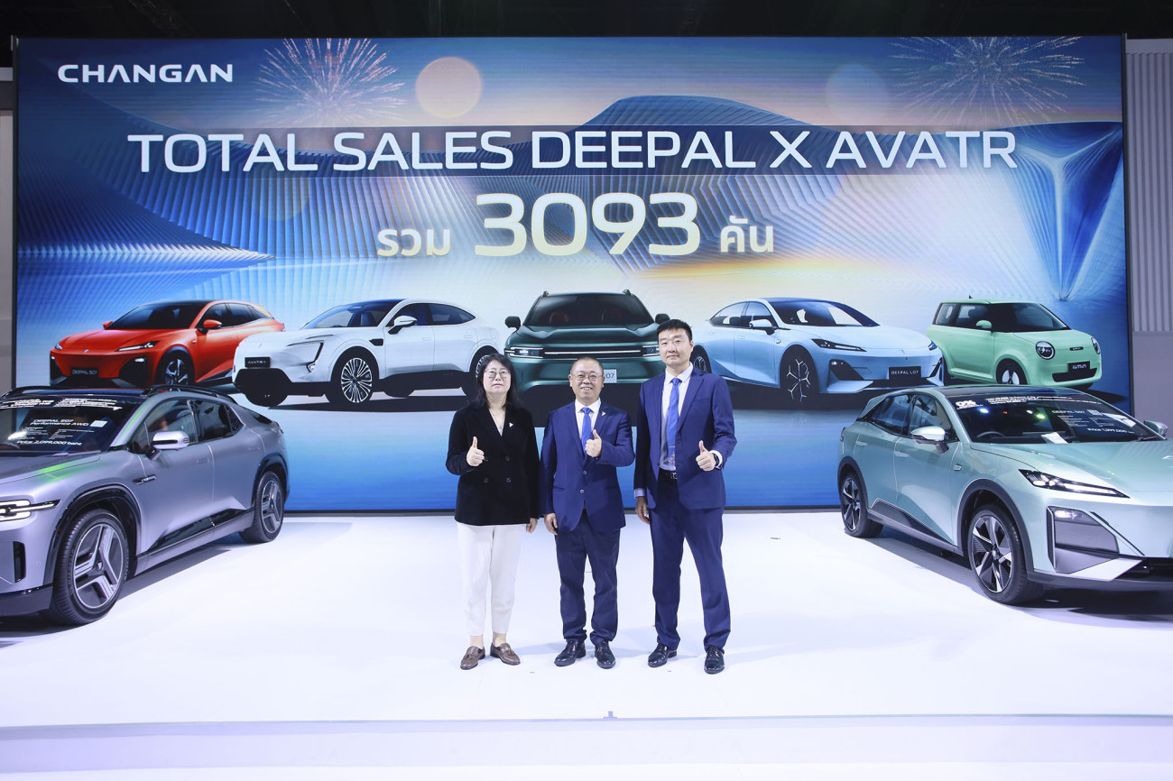 CHANGAN กวาดยอดจองรถไฟฟ้าทะลุเป้า 3,093 คัน ในงาน Motor Expo 2024 DEEPAL กระแสแรงเกินคาด ตอกย้ำความเป็นผู้นำยานยนต์ไฟฟ้าแห่งอนาคต