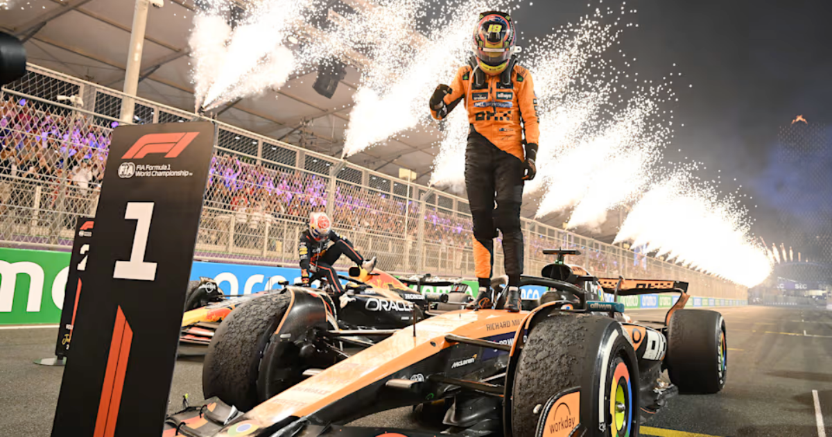 ตามคาด….Piastri ออกตัวดี เก็บชัยชนะสนามที่ 2 ติดต่อกัน ศึกรถแข่ง F1 2025 สนามที่ 5 ในซาอุฯ