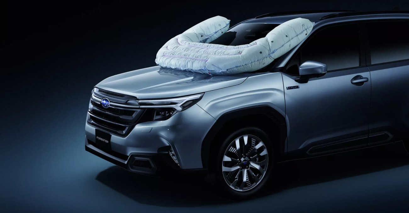 Subaru เปิดตัวถุงลมนิรภัยภายนอกรุ่นใหม่ ป้องกันนักปั่นจักรยาน เป็นครั้งแรกของโลก