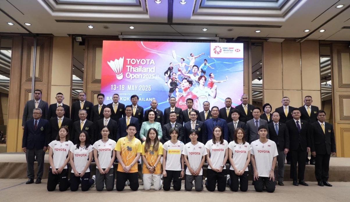 โตโยต้า ร่วมขับเคลื่อนความสำเร็จให้กับนักกีฬาไทย สนับสนุนการแข่งขันแบดมินตันระดับนานาชาติ “TOYOTA Thailand Open 2025” ชิงถ้วยพระราชทาน