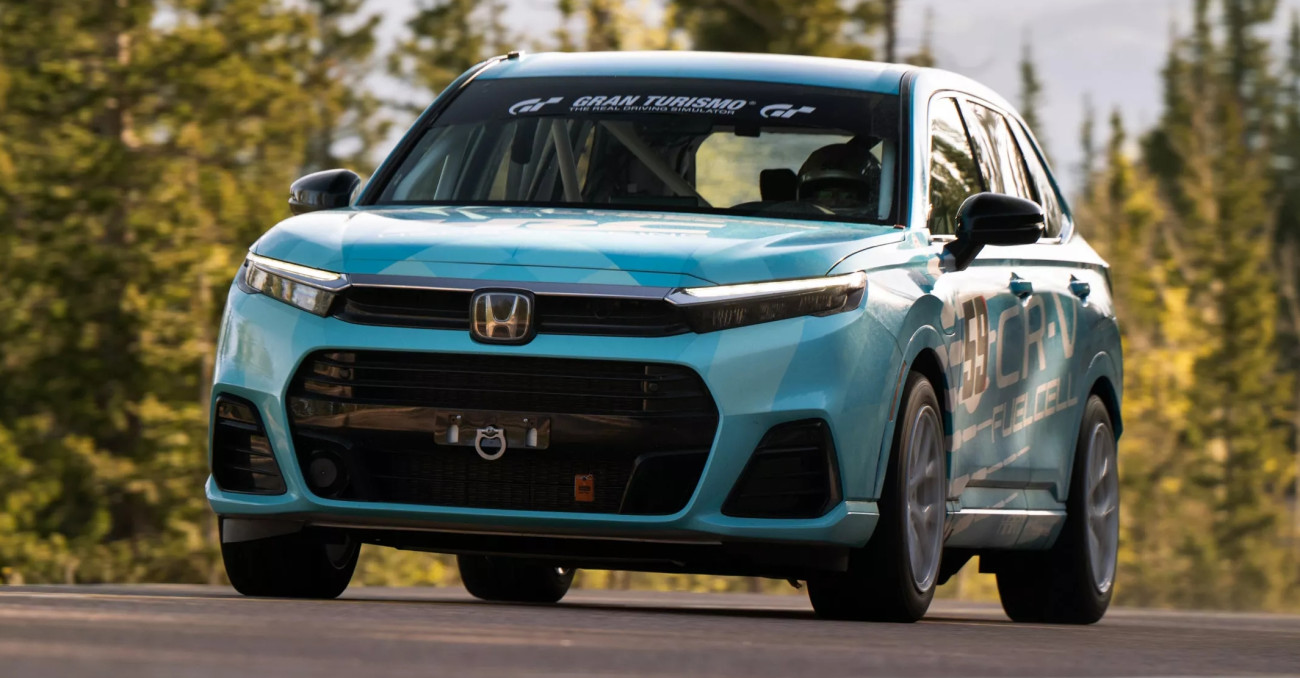 Honda CR-V e:FCEV สร้างประวัติศาสตร์ครั้งแรก รถแข่งพลังไฮโดรเจนคันแรกบน Pikes Peak