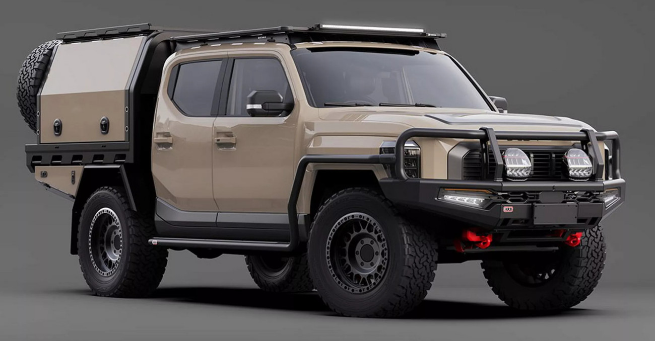  Kia Tasman สู่กระบะสายลุยตัวจริง ด้วยชุดแต่งสุดโหดจาก ARB