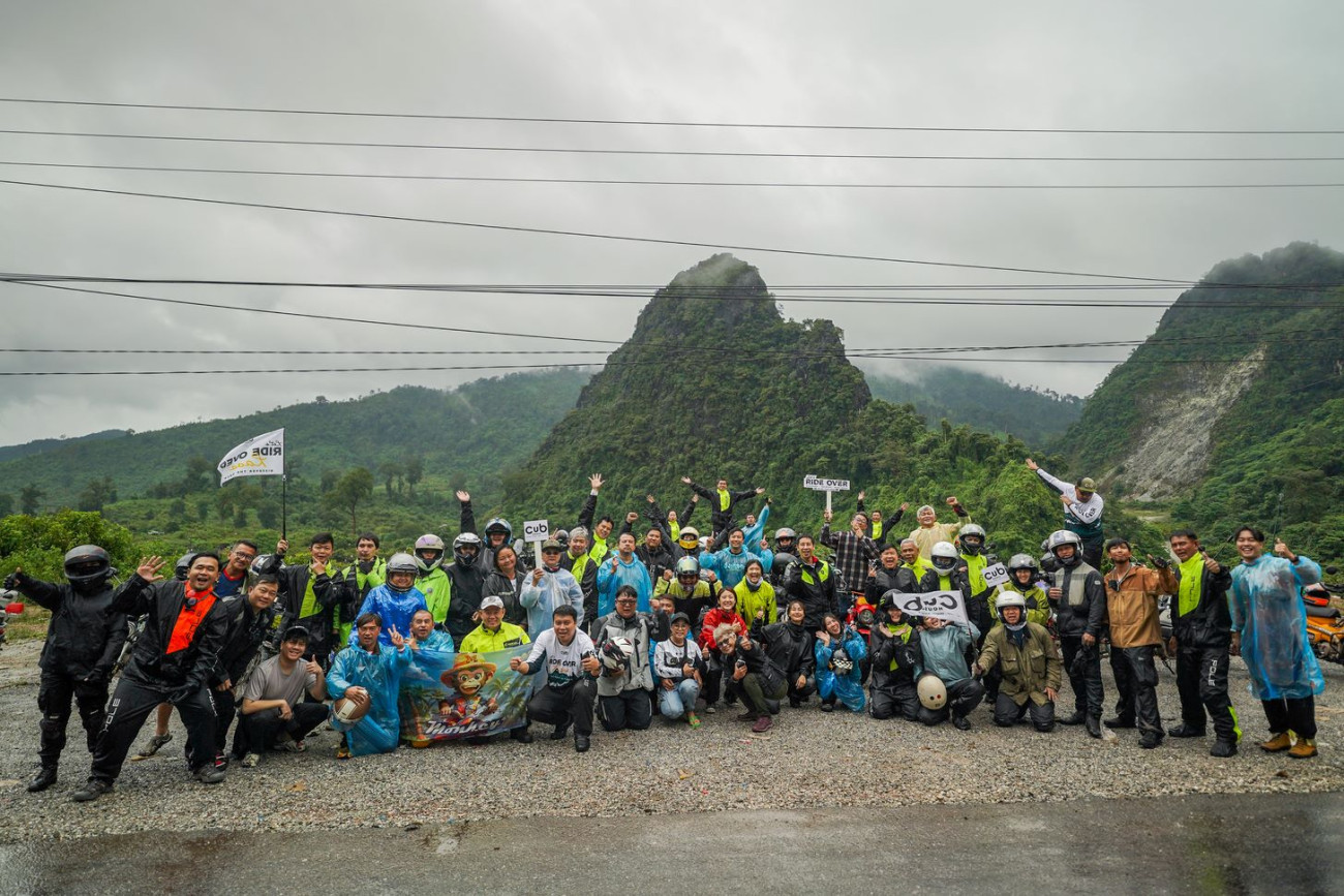 ไทยฮอนด้า พาชาว CUB House บุกฝ่าฝนลุยลาว  ในกิจกรรม “Let’s RIDE OVER Laos   - DISCOVER THE ROCK”