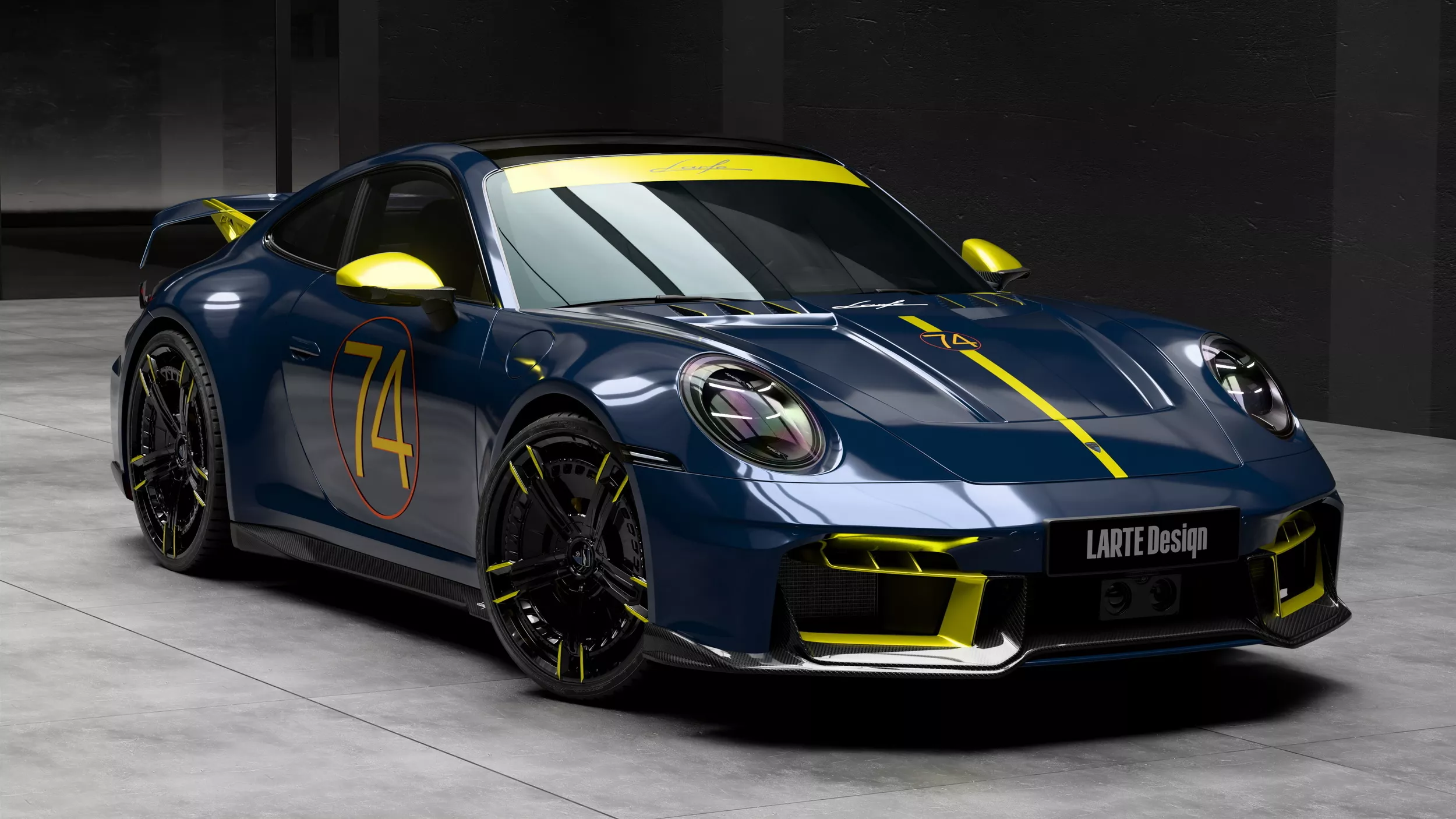 Porsche 911 Carrera แต่งซิ่งสไตล์ Larte Design กับสปอยเลอร์ยื่นออกมาจากไฟท้าย แบบไม่มีใครห้าม
