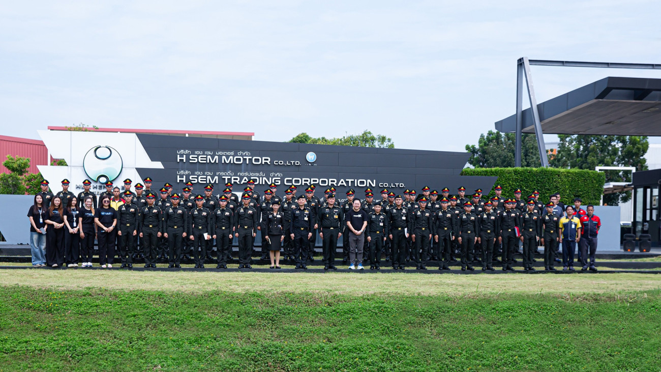 โรงเรียนนายร้อยพระจุลจอมเกล้าเยี่ยม เอช เซม มอเตอร์   เปิดประสบการณ์เรียนรู้นวัตกรรมยานยนต์ไฟฟ้า