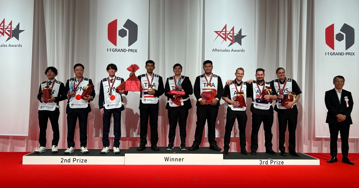 ทีมช่าง Isuzu ไทยยืนหนึ่งเวทีโลก คว้าแชมป์การแข่งขัน I-1 Grand Prix ที่ญี่ปุ่น