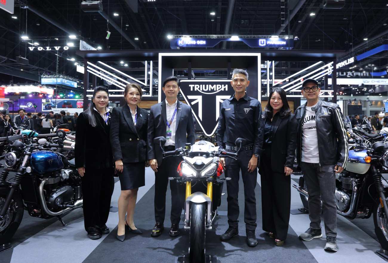 ไทรอัมพ์ มอเตอร์ไซเคิลส์ เปิดตัว 10 รุ่นใหม่ในงานมอเตอร์ เอ็กซ์โป 2025