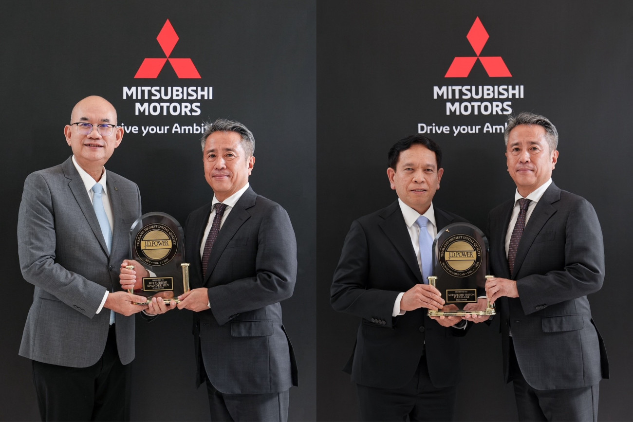 มิตซูบิชิ ไทรทัน ดับเบิ้ล แค็บ พลัส และ มิตซูบิชิ เอ็กซ์แพนเดอร์ เอชอีวี คว้ารางวัลคุณภาพอันดับ 1 จากผลการศึกษาคุณภาพรถยนต์ใหม่ปี 2568 ฉบับที่ 2
