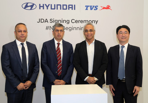 Hyundai Motor และ TVS Motor ได้ลงนามในข้อตกลงความร่วมมืออย่างเป็นทางการในการผลักดันการจำหน่ายรถสามล้อไฟฟ้าในอินเดีย