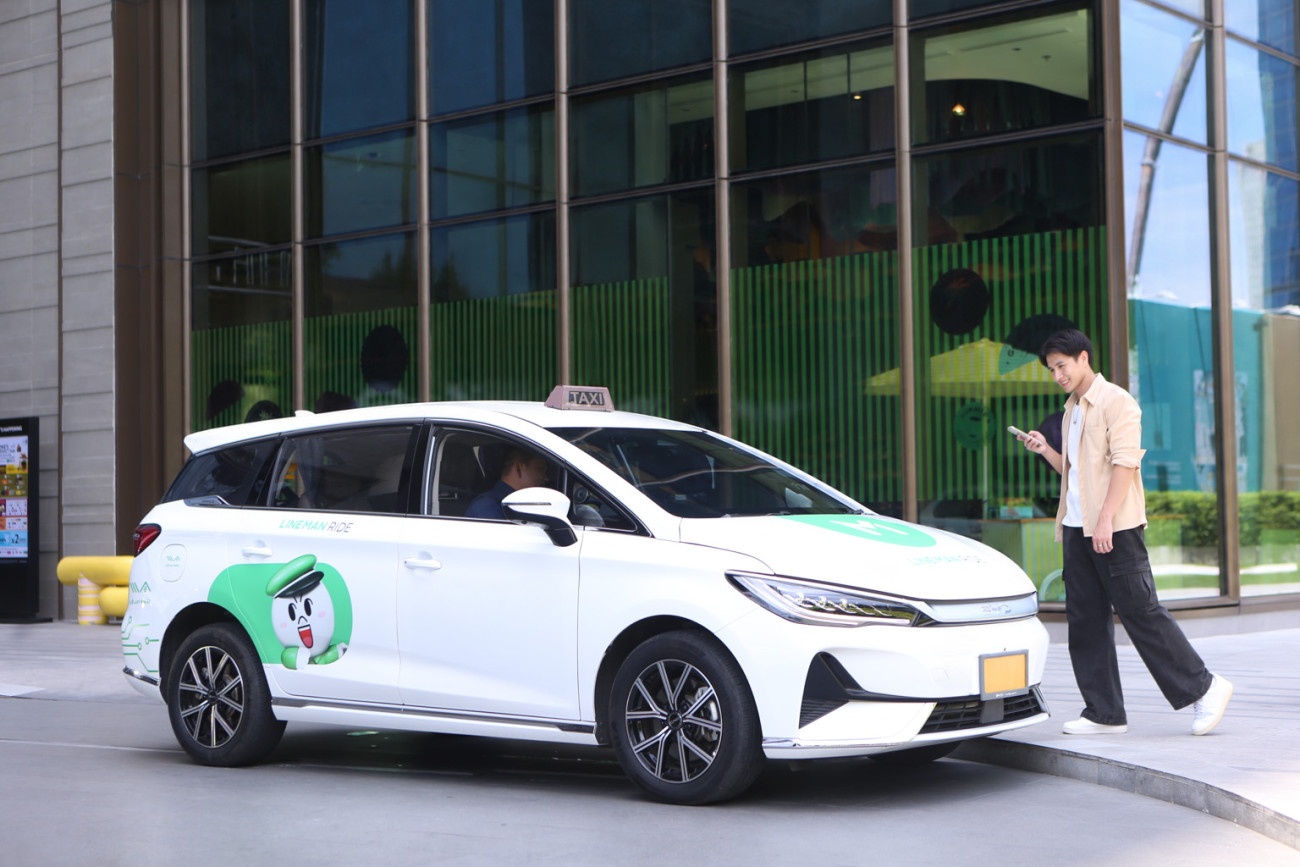LINE MAN RIDE เร่งขยายรถ EV ยกระดับรายได้-ลดต้นทุนคนขับกว่า 60% พร้อมทดลองบริการเรียกรถ EV โดยเฉพาะ ผ่านฟีเจอร์ใหม่ “Comfort”