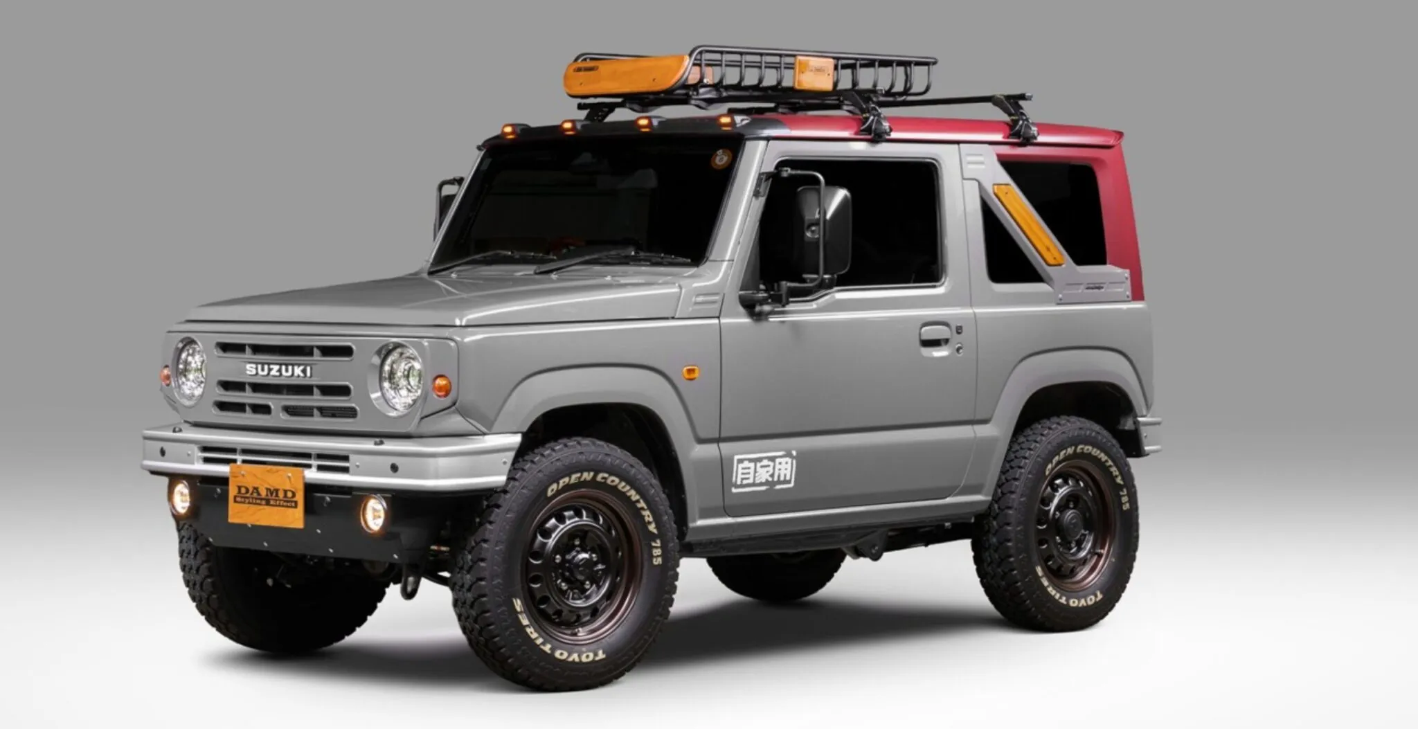 Damd เปิดตัวตัวหลอกกระจกหลัง Suzuki Jimny เปลี่ยนรถหลังคาแข็งให้กลายเป็นสไตล์หลังคาผ้าใบสุดเรโทร