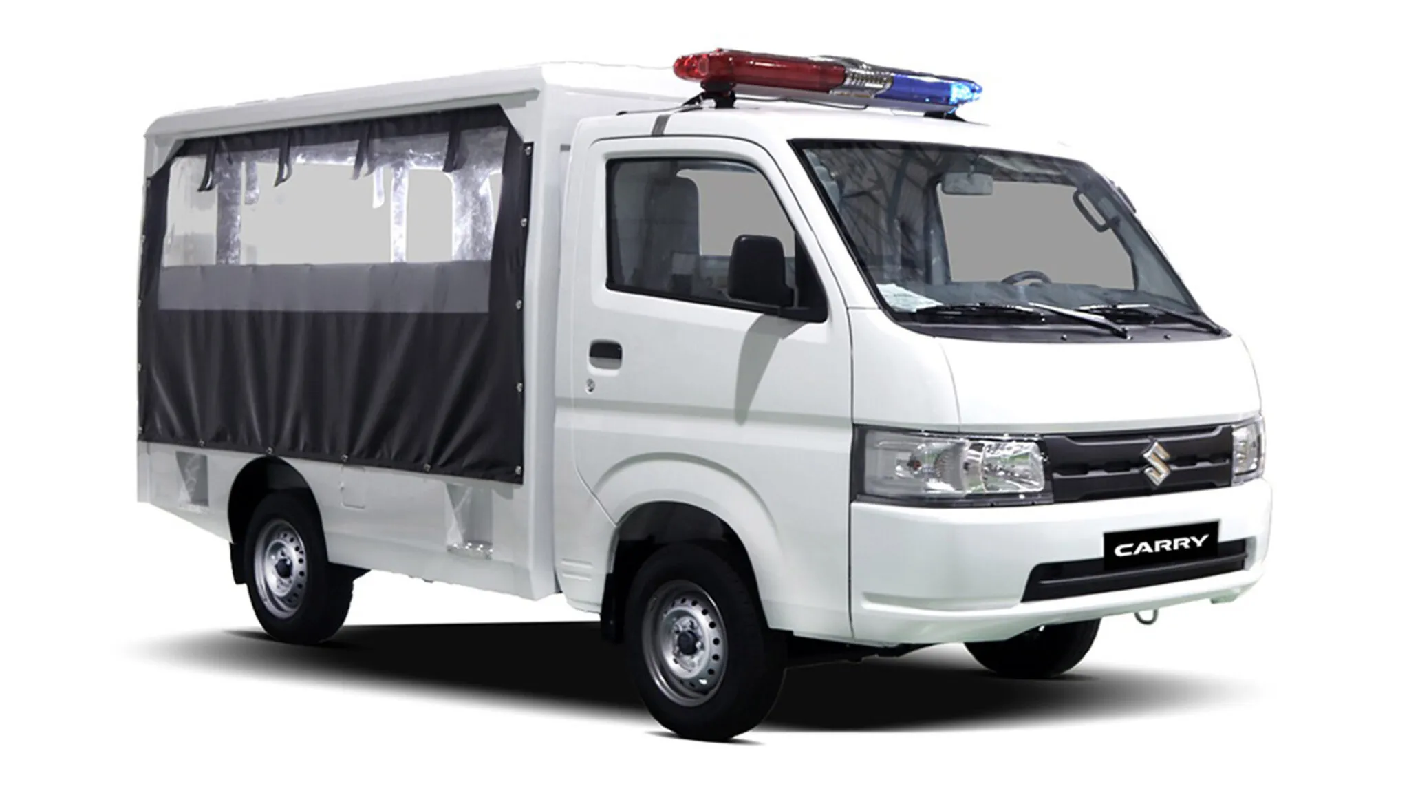 Suzuki Carry Patrol Van รถสายตรวจไซส์มินิ 10 ที่นั่ง เน้นเข้าซอยแคบ ไม่เน้นไล่ล่า