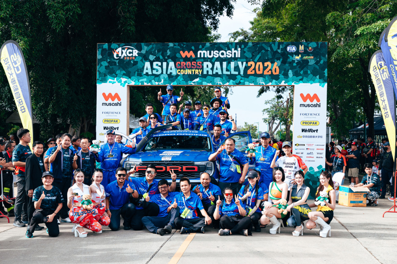 ฟอร์ดป้องกันแชมป์สำเร็จ ในการแข่งออฟโรดสุดโหด AXCR รุ่น T2A รถกระบะแร็พเตอร์ยืนโพเดียมทั้ง 2 คัน ตอกย้ำความแกร่งตัวจริง