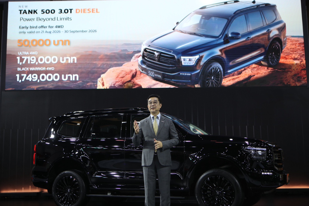 GWM เปิดตัว NEW TANK 500 3.0T DIESEL ขุมพลังดีเซล 3.0 ลิตรอย่างเป็นทางการ ราคาเริ่มต้นที่  1,669,000 บาท