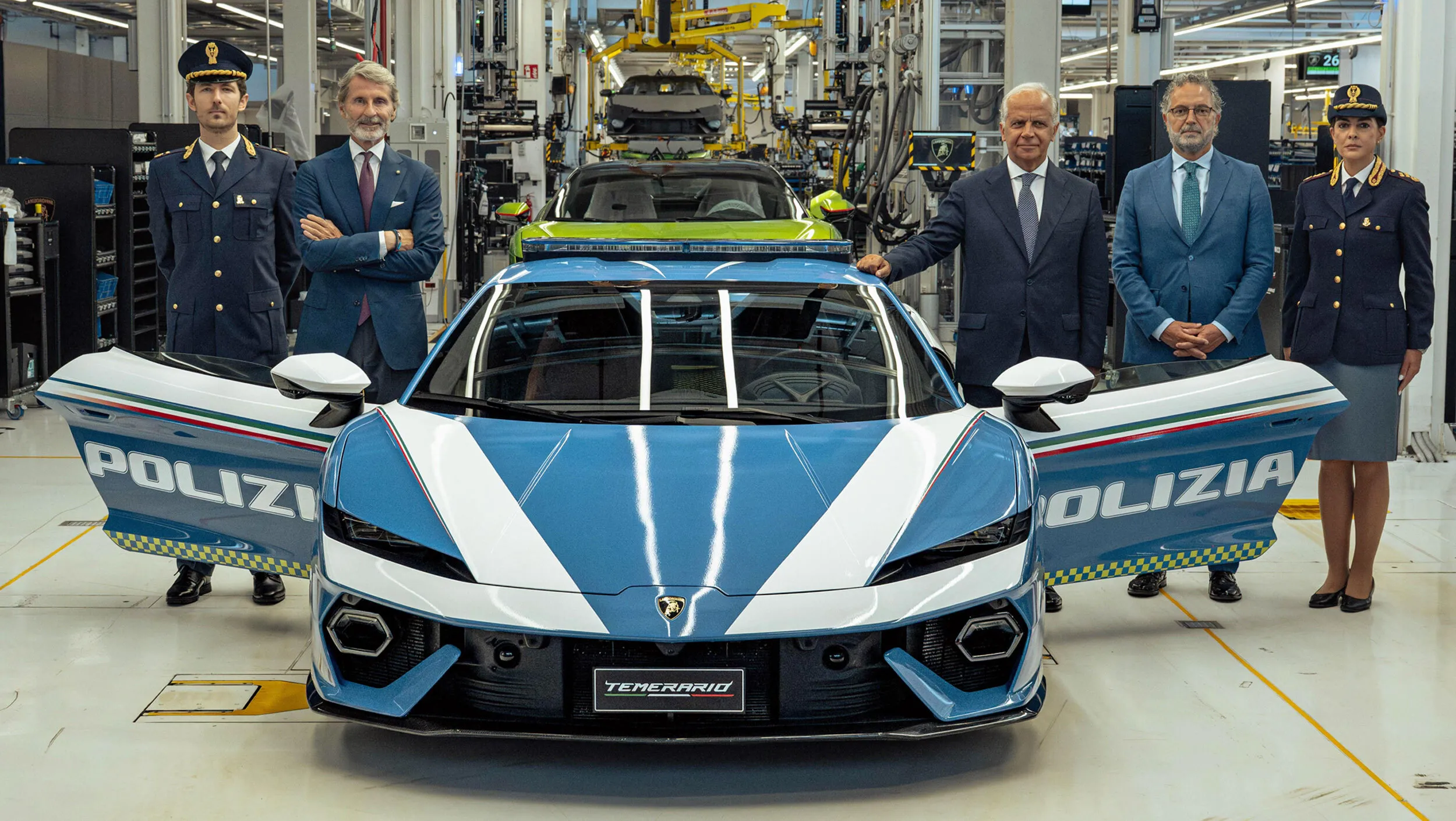 Lamborghini Temerario Polizia ซูเปอร์คาร์ตำรวจ 907 แรงม้า ภารกิจด่วนส่งอวัยวะช่วยชีวิต