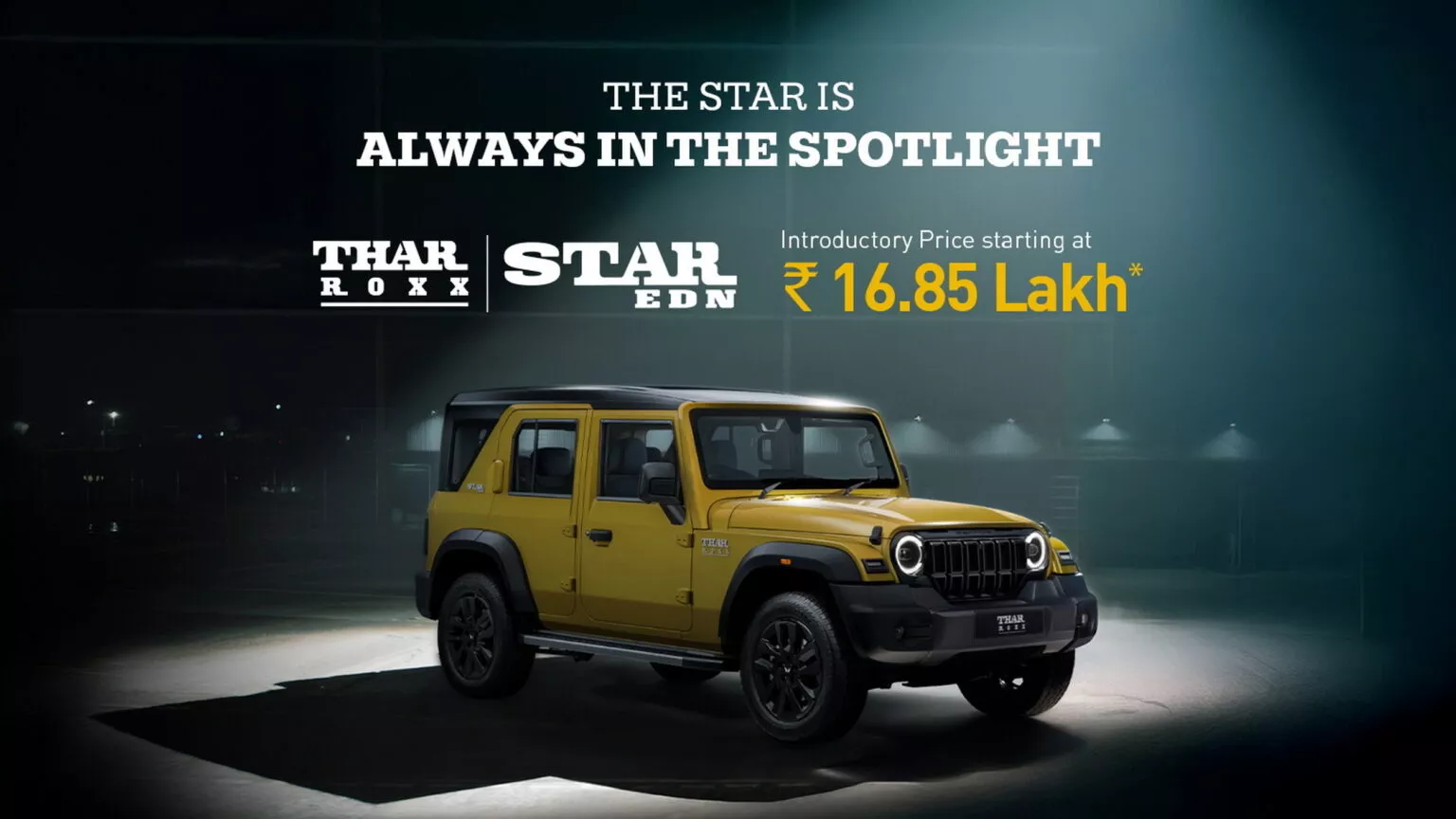 Mahindra Thar Roxx Star Edition