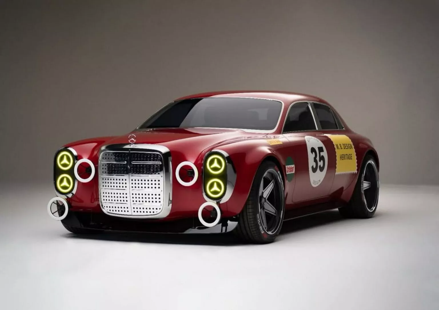 300 SEL 6.8 AMG Red Pig