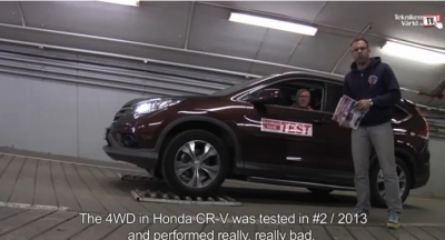 Honda   งานเข้าสื่อสวีดิชชี้ระบบขับสี่ใน  Honda CR-V  ไม่เวิร์ค