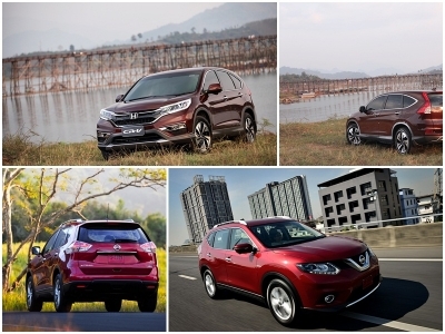Deft Versus : ชนจะอเนกประสงค์  Nissan Xtrail  เจอคู่ปรับ  Honda CR-V   2015