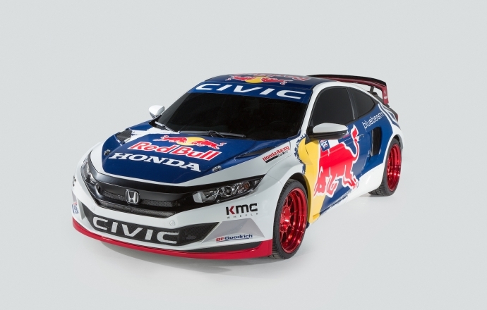 Redbull Racing  พร้อมลุย  Global Rally Cross   ด้วย   Honda  Civic  เบ่งพลัง   600   แรงม้า