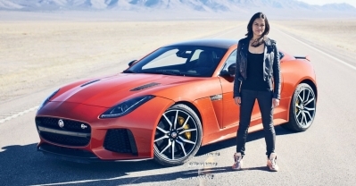 [VDO] Michelle Rodriguez พาซิ่ง Jaguar F-Type SVR สุดคูล
