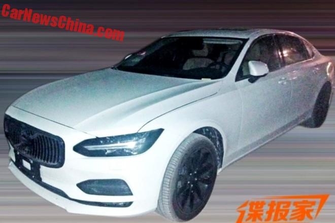 หลุดจริง!! Volvo S90 ฐานล้อยาว คู่ปรับ E-Class พบกันที่จีน ปลายปีนี้