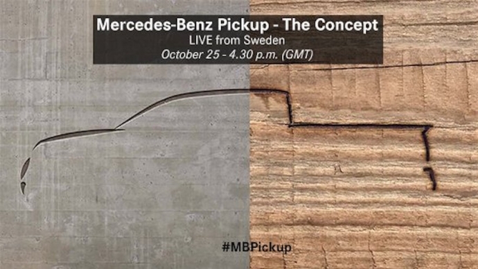 Mercedes-Benz เผยทีเซอร์กระบะรุ่นแรก พร้อมเปิด 25 ตุลาคม