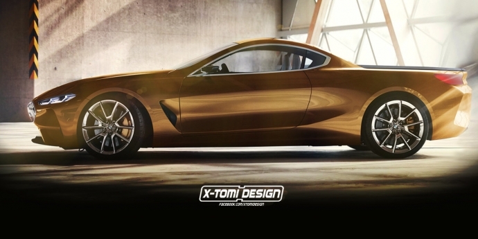 BMW 8 Series Concept เรนเดอร์ในเวอร์ชั่นกระบะ และ 4 ประตู