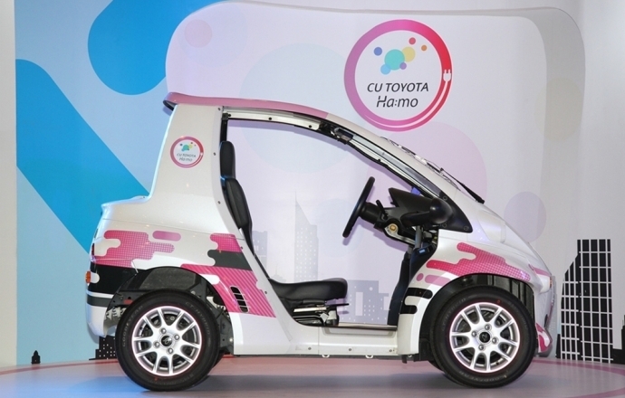 CU TOYOTA Ha:mo โครงการแบ่งปันรถกันใช้ด้วยยานยนต์ไฟฟ้าขนาดเล็กในกรุงเทพมหานคร