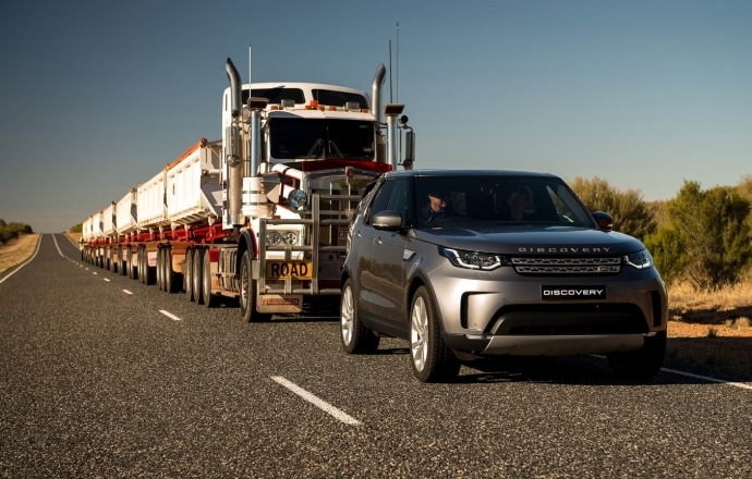 Land Rover Discovery กับการลากรถพ่วงน้ำหนักรวมกว่า 110 ตัน