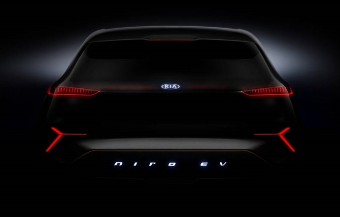 KIA ปล่อยภาพรถยนต์ต้นแบบ Kia Niro EV concept ที่จะโชว์ตัวจริงที่งาน CES 2018