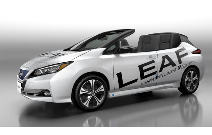 นิสสันเผยภาพรถยนต์ไฟฟ้า Nissan Leaf เวอร์ชั่นเปิดประทุน