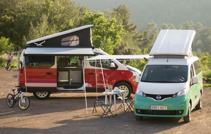 รถตู้รุ่นใหม่ Nissan e-NV200 ไฟฟ้า และ NV300 Camper Vans เพื่อคนรักการเดินทาง